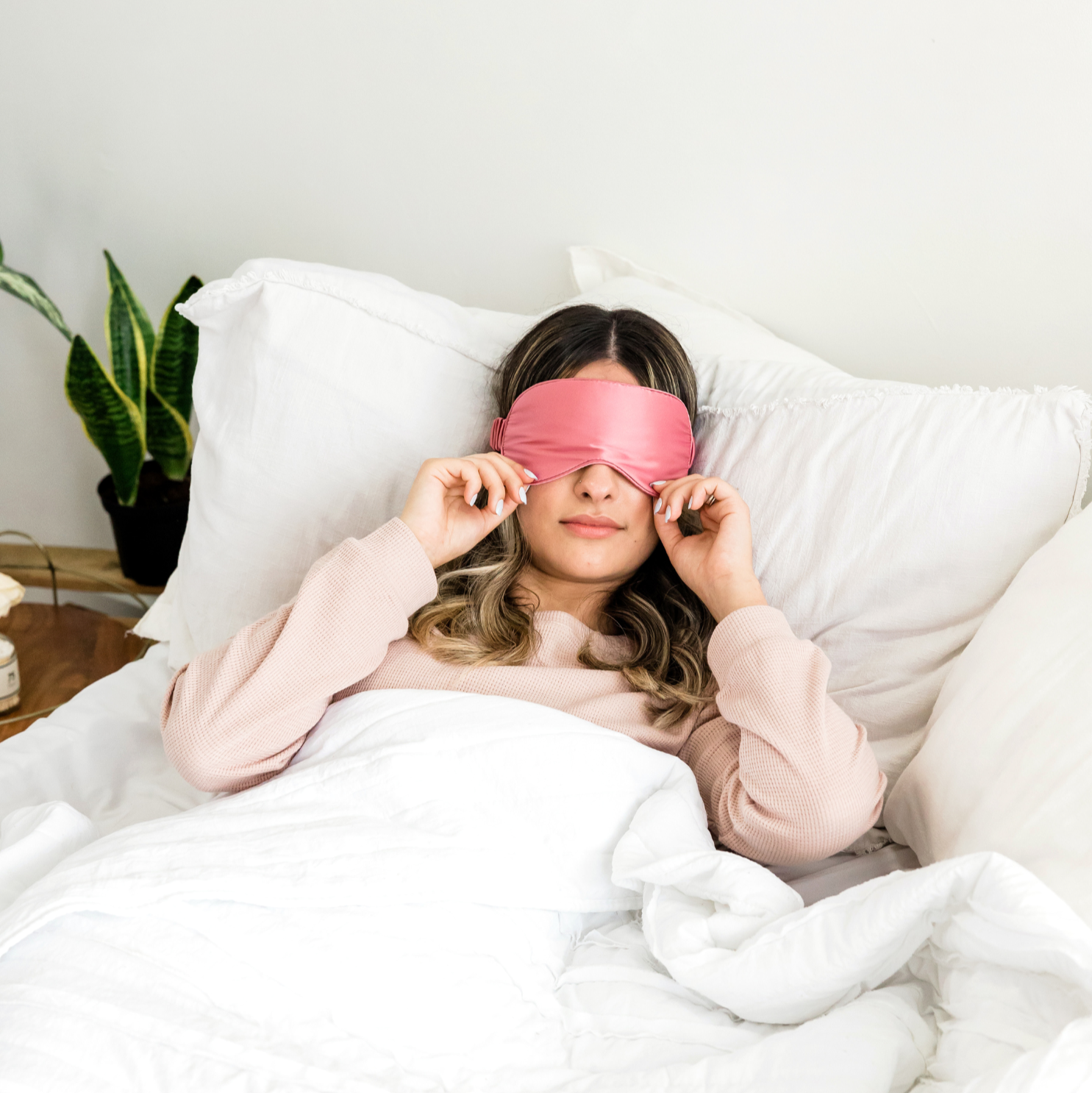 slaap masker donker slaapmasker diepe slaap vrouw bed