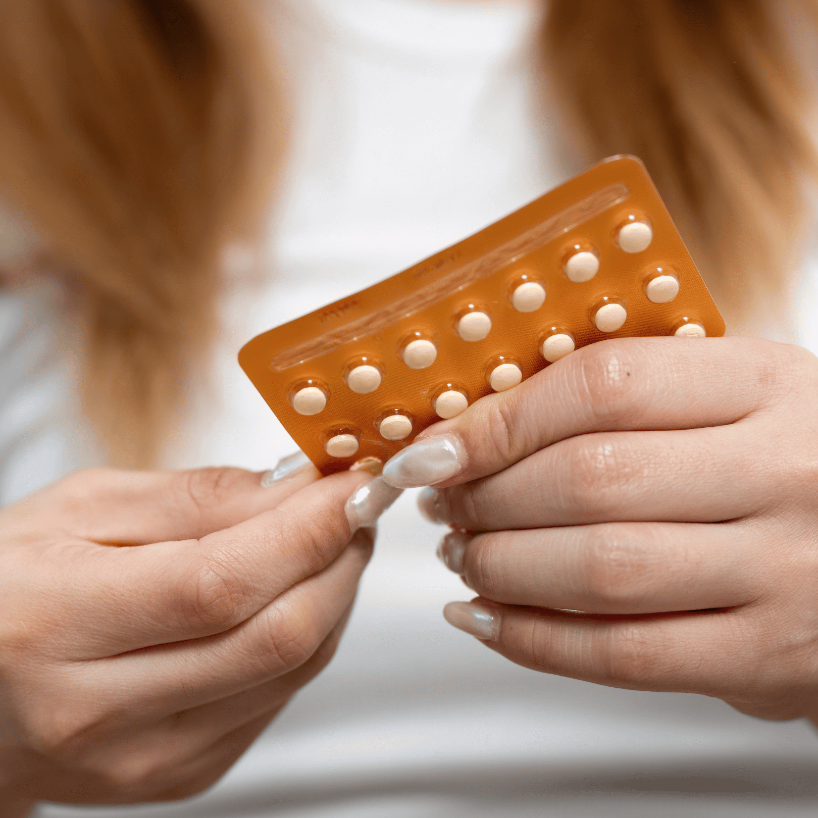 Vrouw pil anticonceptie